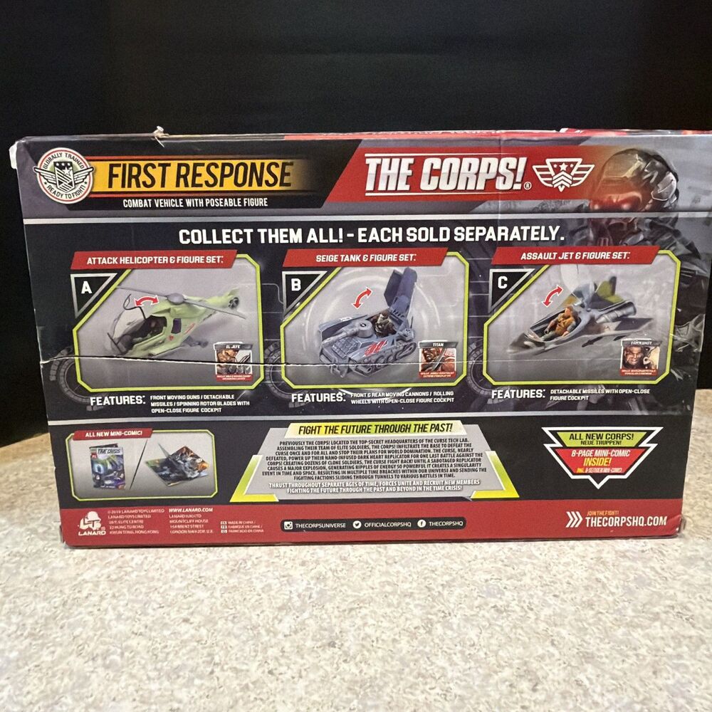 The Corps! ~ First Response Combat Vehicle ~ Siege Tank & Titan -damaged box - Picture 3 of 3